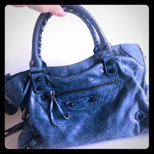 Balenciaga Blue Satchel